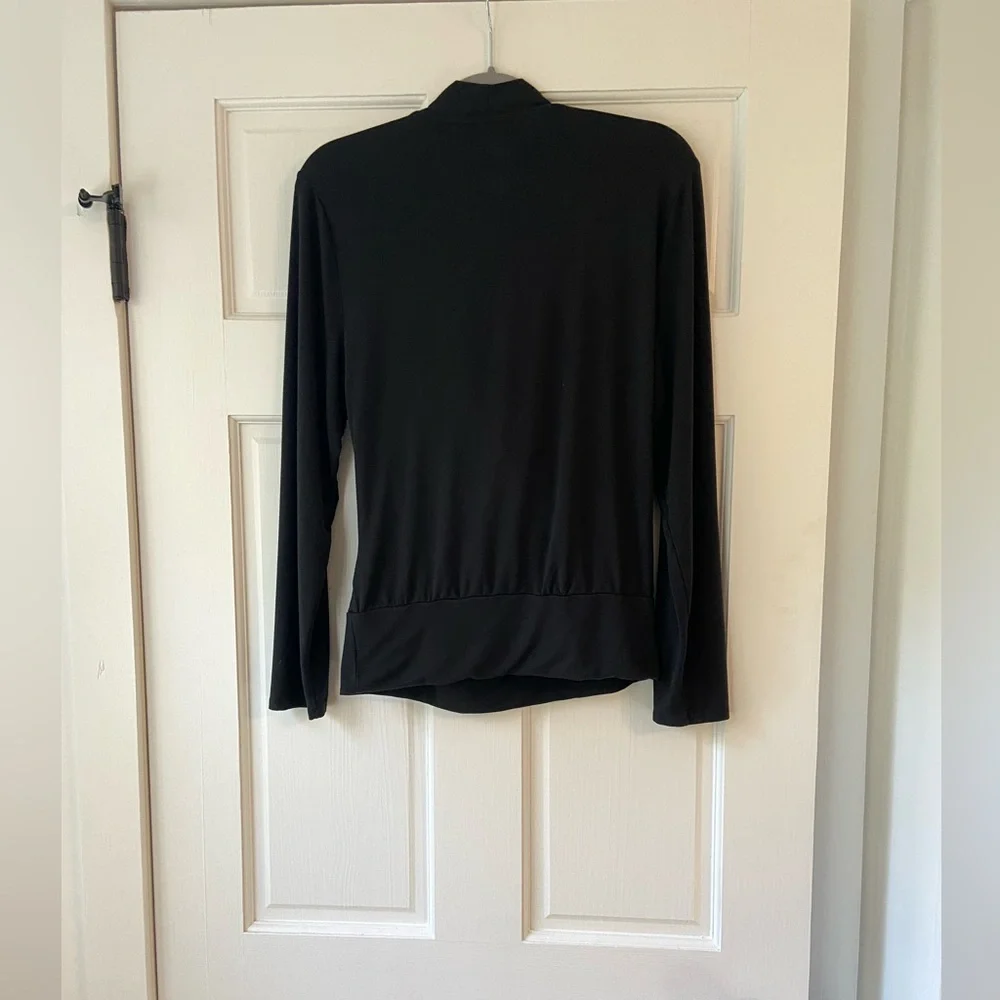 Long Sleeve Abbi Nursing Top by Simple Wishes in Midnight - Picture 4 of 8